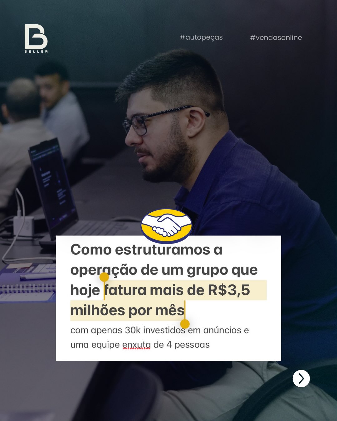 Box Seller — equipe em operação